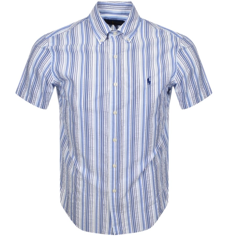 Alternative Image for ProductRalph Lauren Seersucker Stripe Short Sleeved Shirt1